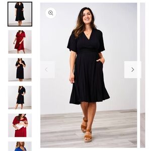 Elegant Black Wrap Dress